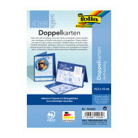 Folia cartes de voeux 10,5 x 15 cm bleu foncé (5 pièces) 222151