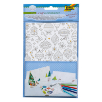 Folia cartes de voeux de Noël imprimées (4 pièces) 222147