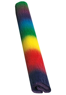 Folia crêpepapier 250 x 50 cm regenboog 222101 - 1