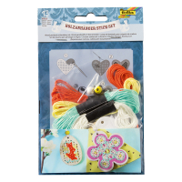 Folia ensemble de broderie avec des fleurs en bois 222281