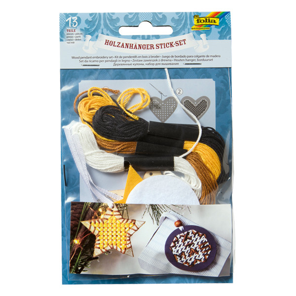 Folia ensemble de broderie de base en bois 222280 - 1