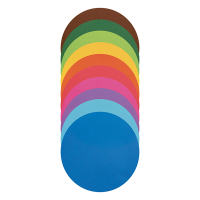 Folia feuilles à plier colorées rondes Ø 12 cm (100 feuilles) 222155