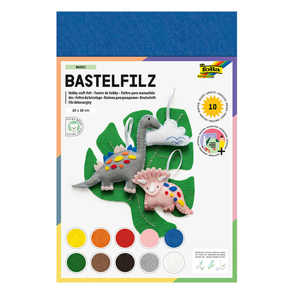 Folia feutre assortiment 20 x 30 cm (10 feuilles) 222203 - 2