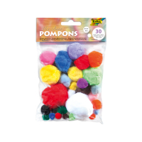 Folia pompons assortiment (10 mm à 50 mm) 222187