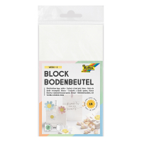 Folia sacs cadeaux papier 100 x 175 x 55 mm (15 sachets) - blanc 222335