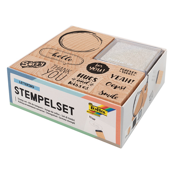 Folia set de tampons Lettrage (12 pièces) 222200 - 1
