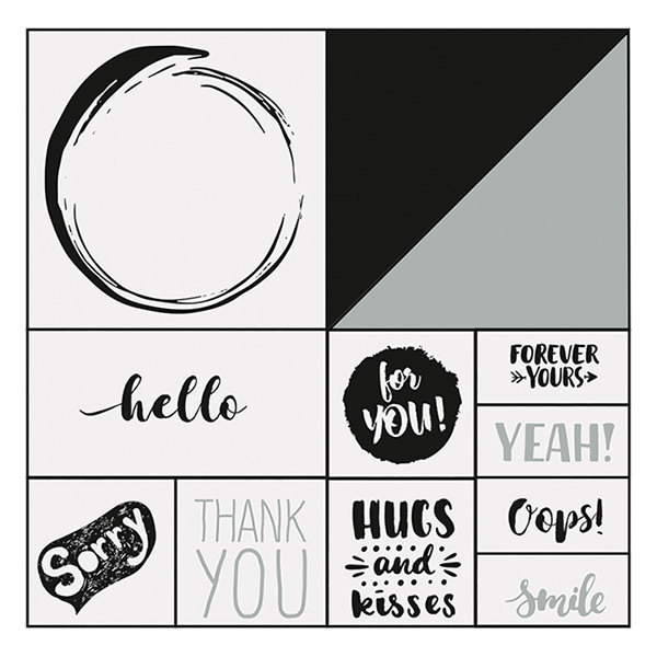 Folia set de tampons Lettrage (12 pièces) 222200 - 2