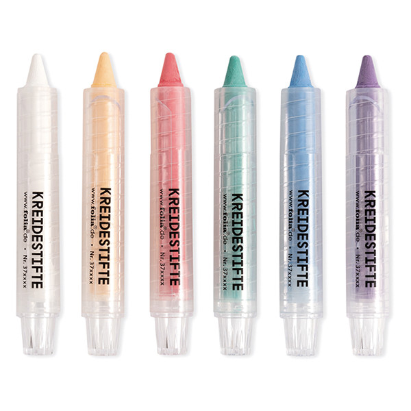 Folia stylos craie assortiment (6 pièces) 222177 - 2