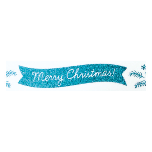 Folia washi ruban adhésif - Merry Christmas (15 mm x 5 m) 222239 - 1