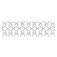 Folia washi ruban adhésif - fleurs blanches (50 mm x 5 m) 222242