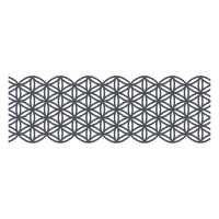 Folia washi ruban adhésif - gris fleurs (50 mm x 5 m) 222243