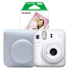 Fujifilm instax mini 12 pack avec étui et 20 feuilles de papier - blanc 150885 - 1