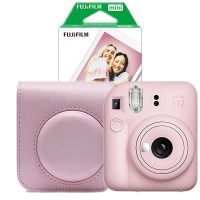 Fujifilm instax mini 12 pack avec étui et 20 feuilles de papier - rose 150887