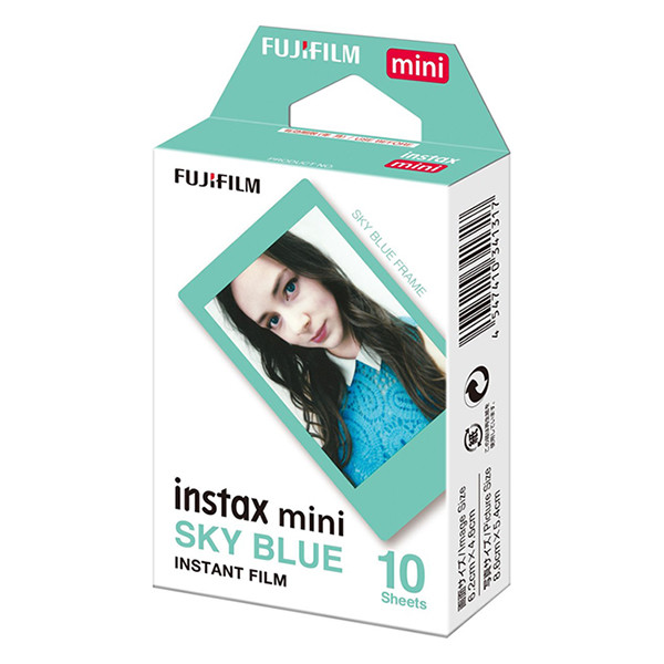 Fujifilm instax mini film Skye Blue (10 feuilles) 150825 - 2
