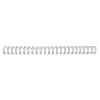 GBC 4400026 peigne métallique 6 mm A5 (100 pièces) - argent 207736 - 1