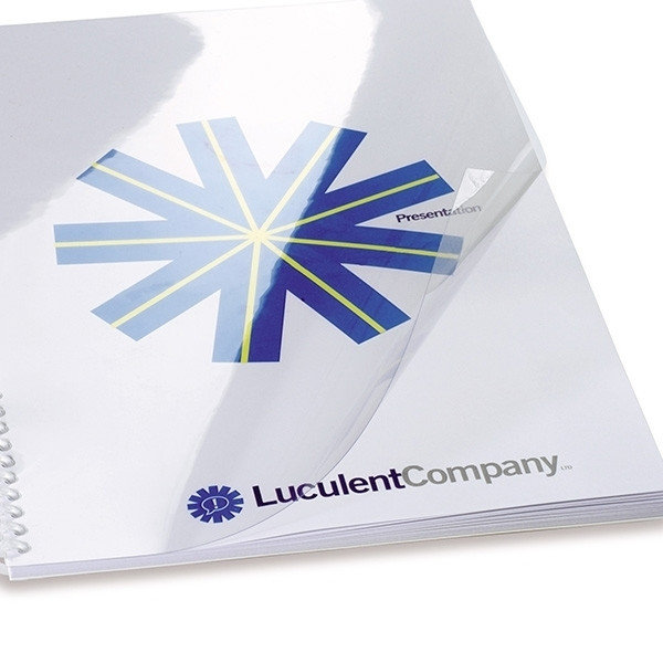 GBC 7850 HiClear couverture de reliure 300 microns entièrement transparente A3 (100 pièces) 207346 - 1
