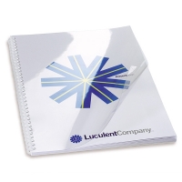 GBC CE0120 HiClear couverture de reliure 200 microns A4 entièrement transparente (100 pièces) 207366