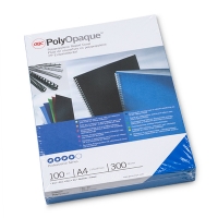 GBC IB386800 PolyOpaque couverture de reliure 300 microns (100 pièces) - bleu 207464