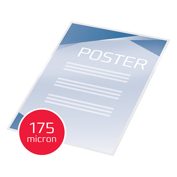 GBC pochette de plastification A3 brillante 2x175 microns (100 pièces) 207072 - 4