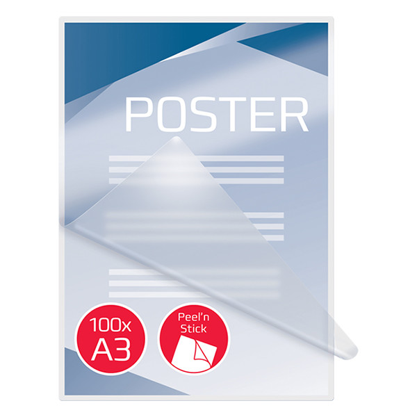 GBC pochette de plastification auto-adhésive A3 brillante 2x125 microns (100 pièces) 207086 - 4