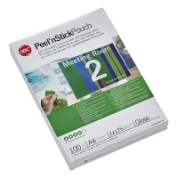GBC pochette de plastification auto-adhésive A4 brillante 2x125 microns (100 pièces) 207048