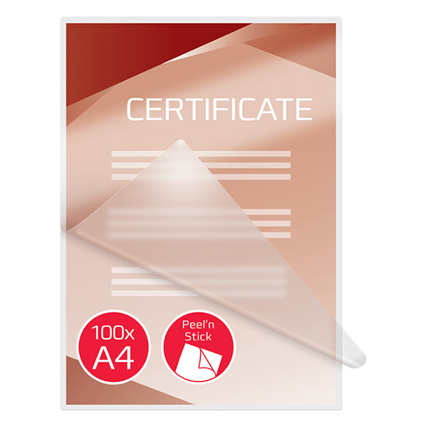 GBC pochette de plastification auto-adhésive A4 brillante 2x125 microns (100 pièces) 207048 - 4