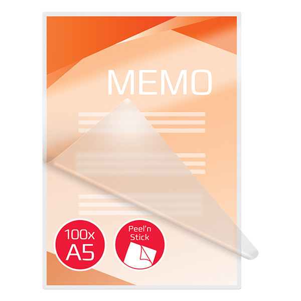 GBC pochette de plastification auto-adhésive A5 brillante 2x125 microns (100 pièces) 207624 - 4