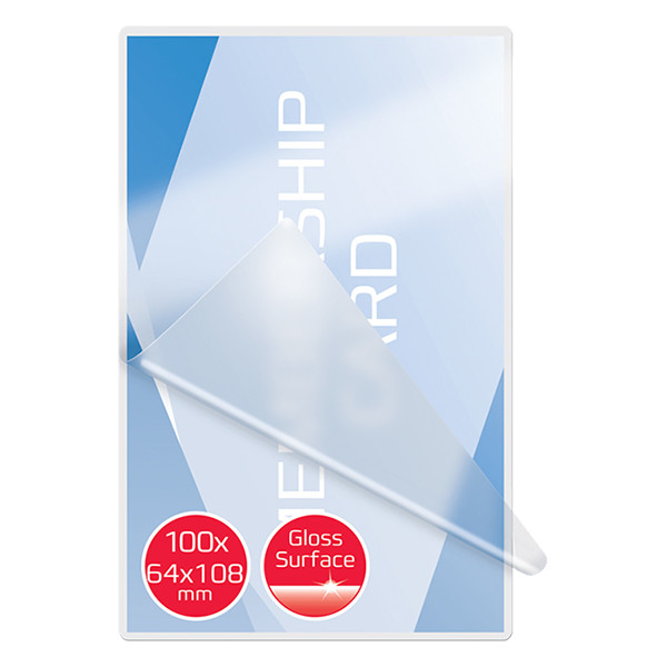 GBC pochette de plastification pour badge 64 x 108 mm brillant 2x125 microns (100 pièces) 207034 - 4