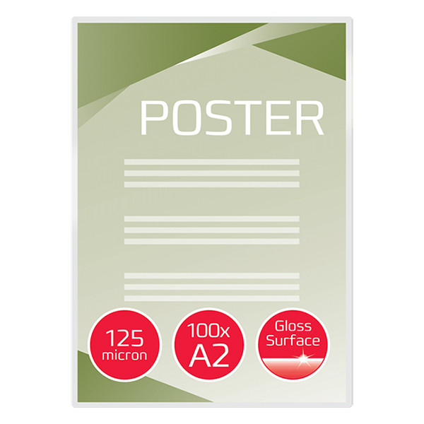 GBC pochette de plastification pour document A2 brillante 2x125 microns (100 pièces) 207586 - 2