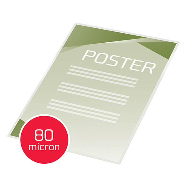 GBC pochette de plastification pour document A2 brillante 2x80 microns (100 pièces) 207585 - 4