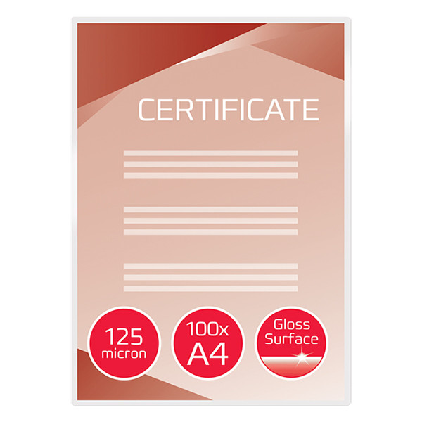 GBC pochette de plastification pour document A4 brillante 2x125 microns (100 pièces) 207004 - 2