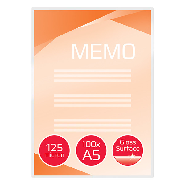 GBC pochette de plastification pour document A5 brillante 2x125 microns (100 pièces) 207014 - 2
