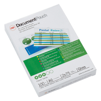GBC pochette de plastification pour document A6 brillante 2x75 microns (100 pièces) 207016