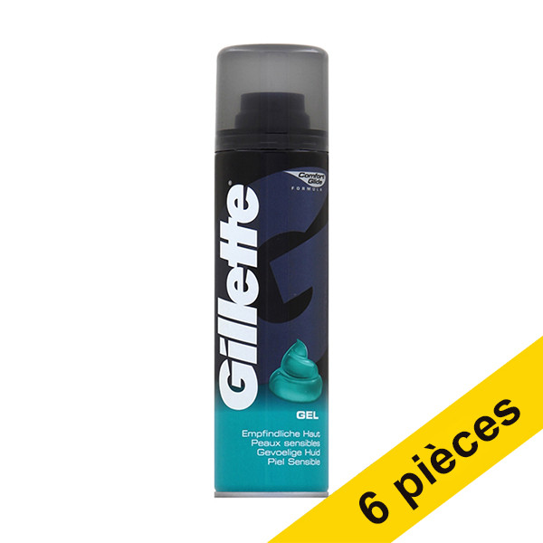 Offre : 6x Gillette gel à raser pour peaux sensibles (200 ml) SGI00111 - 1