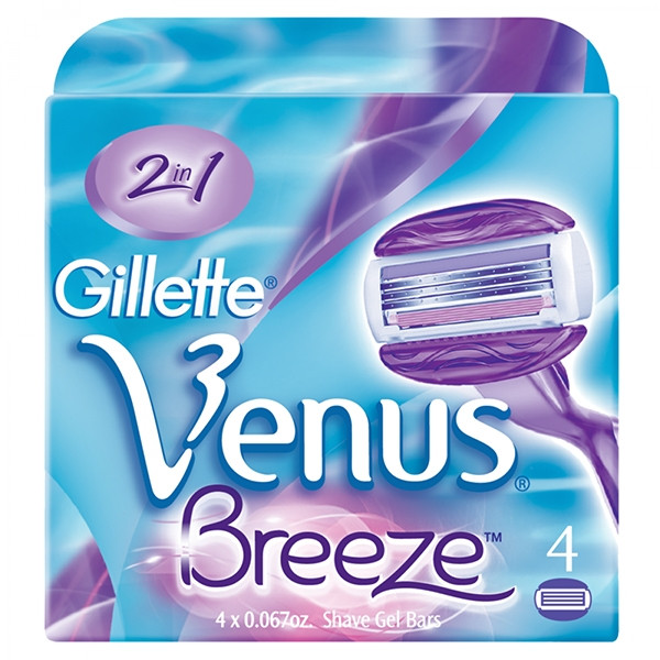 Gillette Venus Breeze lames de rasoir (4 pièces) SGI00053 - 1