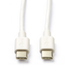 Goobay câble USB-C vers USB-C (0,5 mètre) - blanc K010214070 - 1