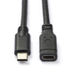 Goobay câble rallonge USB-C (1 mètre) - noir K010214085 - 1