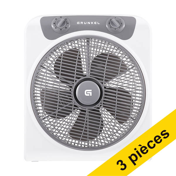 Offre : 3x Grunkel ventilateur de table - blanc 828238 - 1