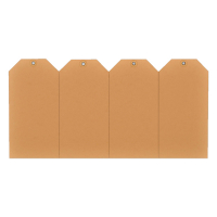 HF2 étiquettes avec œillet de suspension 25 x 50 mm (1000 pièces) - chamois 226900