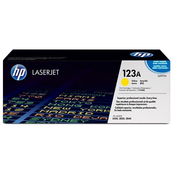 HP 123A (Q3972A) toner (d'origine) - jaune 039480 - 1