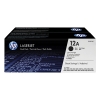 HP 12AD (Q2612AD) pack double toner (d'origine) - noir