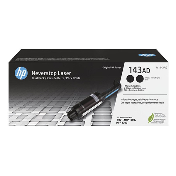 HP 143A (W1143AD) duopack toner (d'origine) - noir 093242 - 1