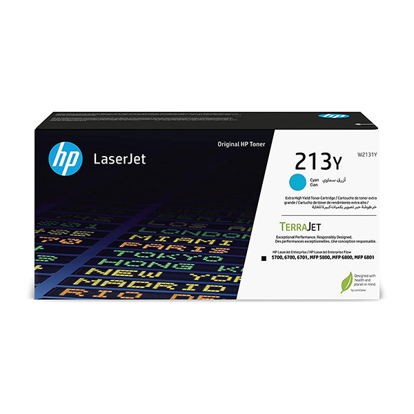 HP 213Y (W2131Y) toner extra haute capacité (d'origine) - cyan 133046 - 1