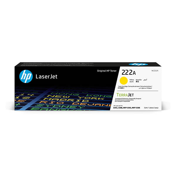 HP 222A (W2222A) toner (d'origine) - jaune 093358 - 1