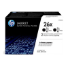 HP 26X (CF226XD) toner haute capacité duopack (d'origine) - noir