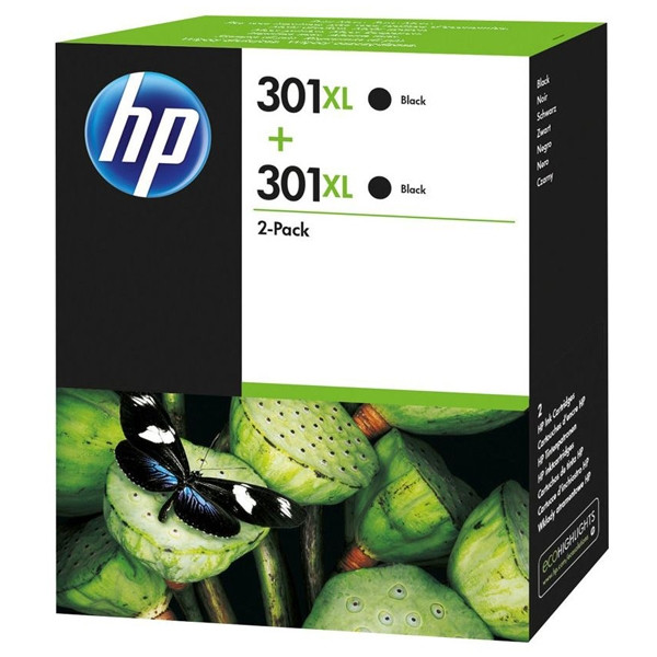 HP 301XL (D8J45AE) duopack haute capacité (d'origine) - noir 044336 - 1