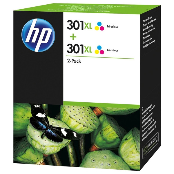 HP 301XL D8J46AE duopack de haute capacité (d'origine) - couleur 044338 - 1