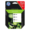 HP 301 (E5Y87EE) multipack (d&#039;origine) - noir + couleur 055290