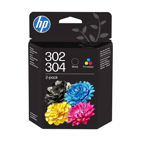 HP 302/304 (B82L1AE) d'origine duopack - noir + couleur 055630 - 1