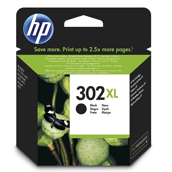 HP 302XL (F6U68AE) cartouche d'encre haute capacité (d'origine) - noir 044452 - 1